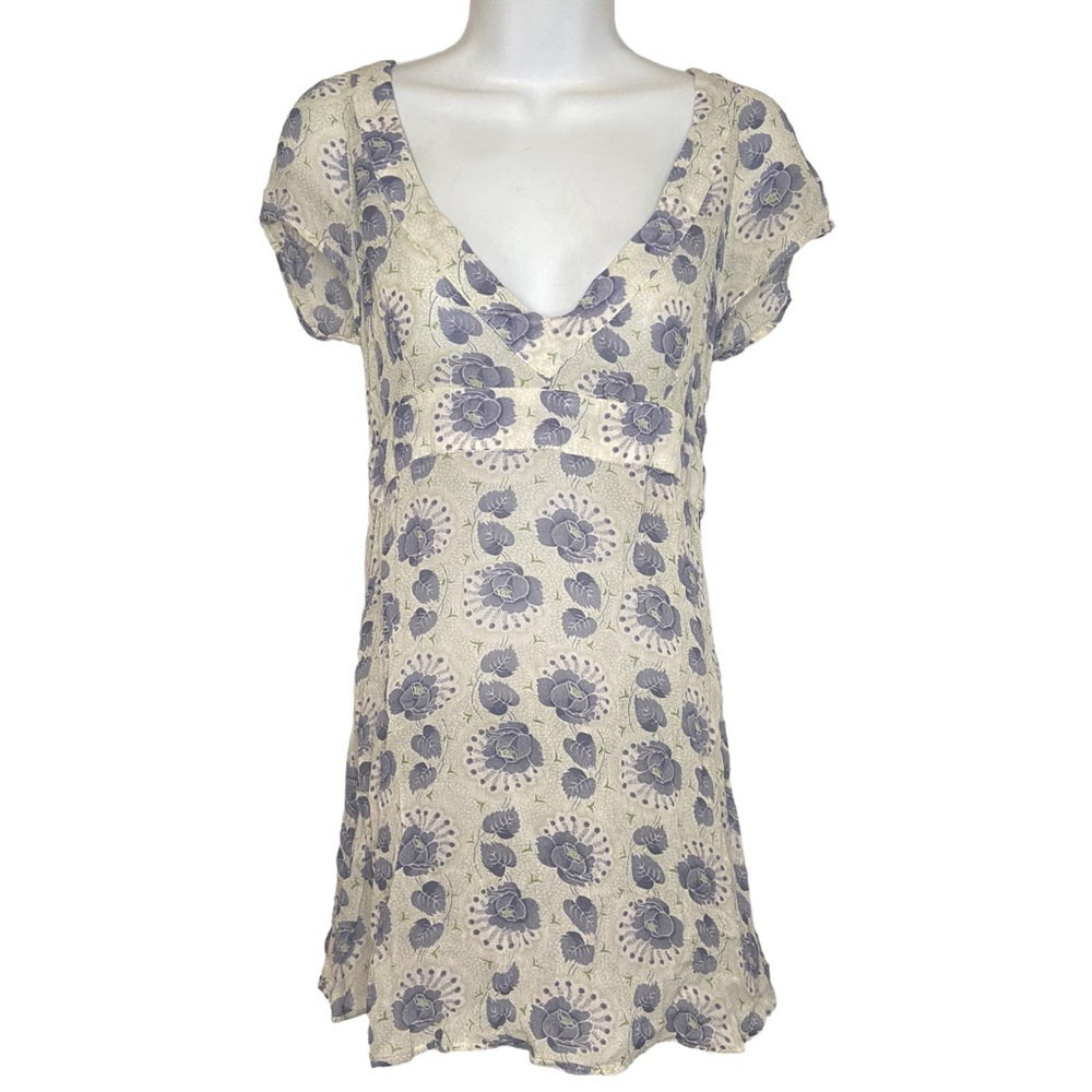 Noa Noa 🎀 XS mesh floral bathing suit cover up/ dress